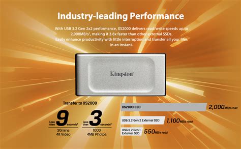 Kingston Xs Tb High Performance Read Write Speeds Up To Mb S