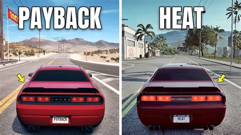 Dodge Challenger Srt8 Nfs Heat Vs Nfs Payback Which Is Best Side By