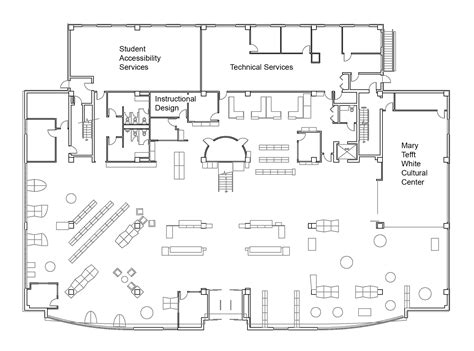 Modern Library Floor Plan