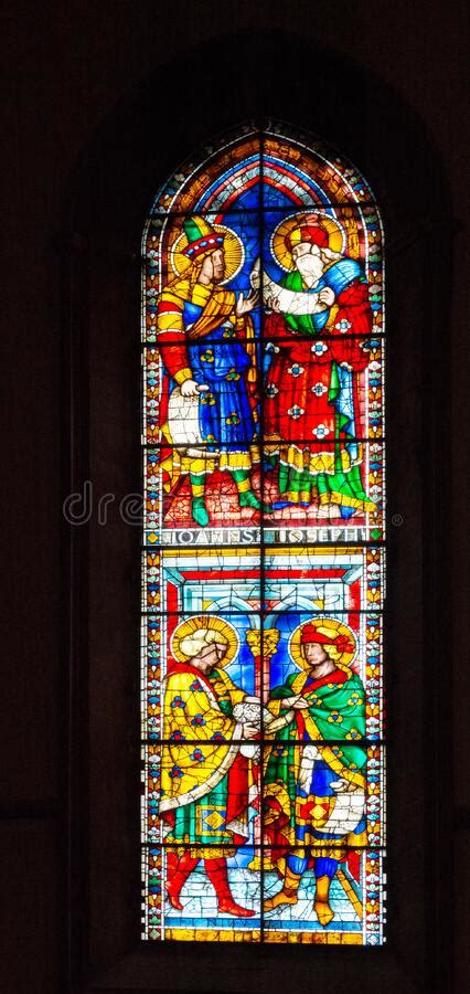 Stained Glass Window In The Duomo Editorial Stock Image Image Of