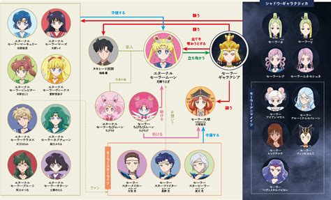 Sailor Moon Cosmos Character and Relationship Chart | Sailor Moon News