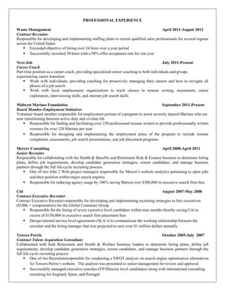 Mike Walton Exec Search Resume Pdf