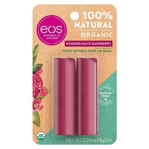 Eos Natural Shea Lip Balm Pomegranate Raspberry 2 Pk Shop Lip Balm And Treatments At H E B