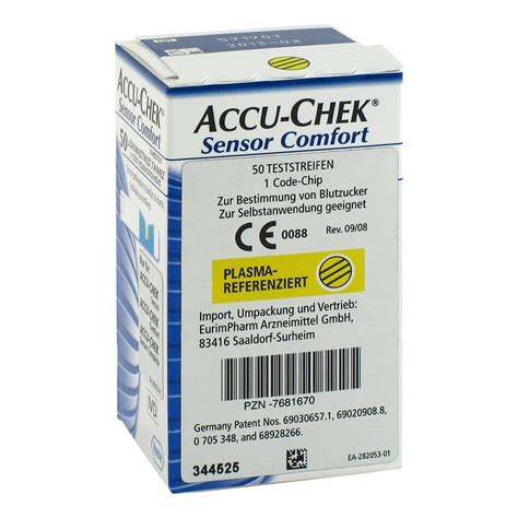 Accu Chek Sensor Comfort Plasma Teststreifen St Ck Medpex