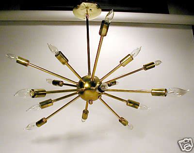 50'S MID CENTURY MODERN VINTAGE SPUTNIK LIGHT FIXTURE | #41112238