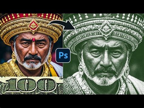 photoshop tutorial money engrave effect dollar texture money