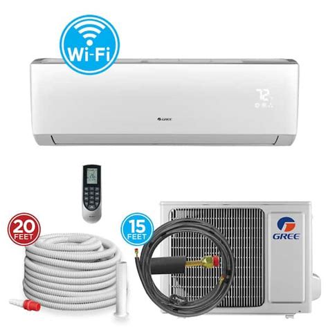 Gree Livo 12 000 Btu 1 Ton 17 Seer Smart Home Wi Fi Ductless Mini Split