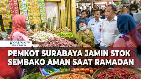 Dinas Koperasi Ukm Perdagangan Pemkot Surabaya Jamin Stok Sembako