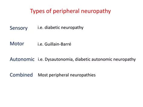 Ppt Types Of Peripheral Neuropathy Powerpoint Presentation Free