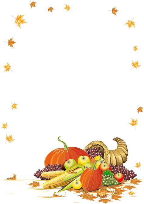 Clipart frames thanksgiving, Clipart frames thanksgiving Transparent ...