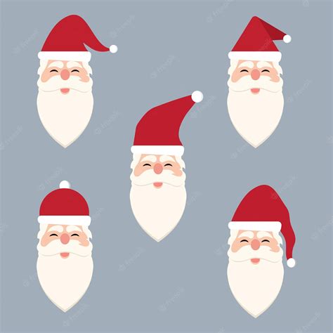 Logotipo De Santa Claus Y Diseño De Ilustración Vectorial Vector Premium