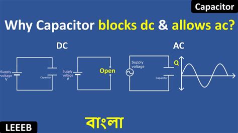 Why Capacitor Blocks Dc And Allows Ac Bangla Tutorial Why