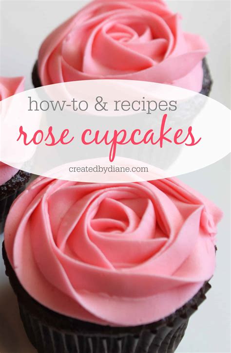 How To Frost A Rose On A Cupcake Video Created By Diane