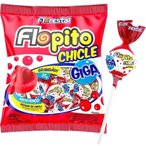 Pirulito Flopito Frutas 400g Florestal Lupel