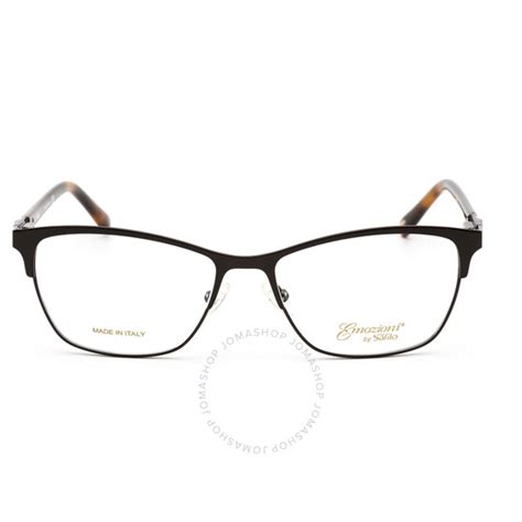 Emozioni Ladies Brown Rectangular Eyeglass Frames Em4392009q0054 716736151991 Eyeglasses