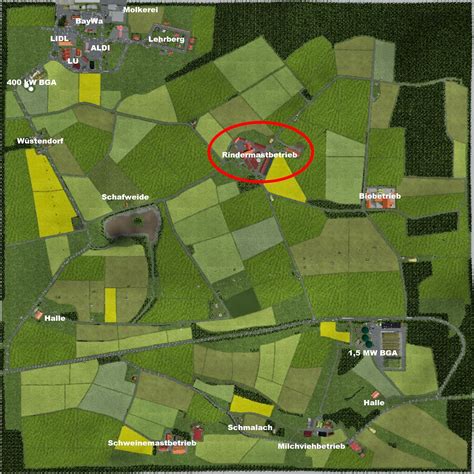 Das Leben In Der Virtuellen Landwirtschaft Frankenland Map Ls Release