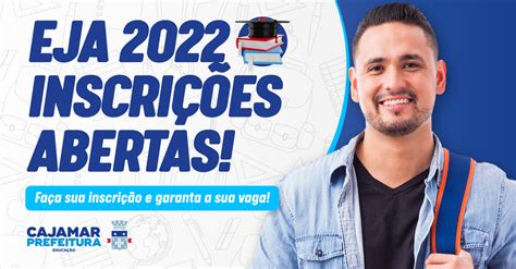 Matrículas abertas para novas turmas da EJA 2022 Notícias