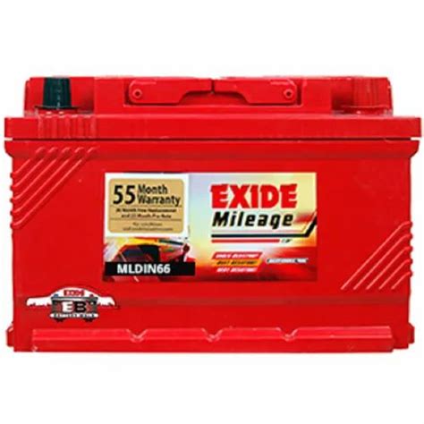 Capacity 66AH EXIDE MILEAGE MLDIN66 At Rs 7600 In Navi Mumbai ID