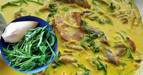 Masak Lemak Cili Api Pucuk Ubi Kayu Bersama Jantung Pisang Paling