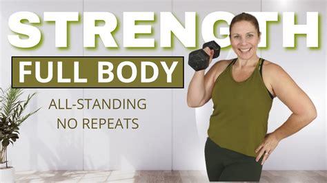 30 Min Standing FULL BODY STRENGTH Workout NO REPEATS HOME WORKOUT