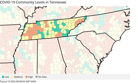 24 Tennessee counties newly at "high risk" for COVID, as infections ...