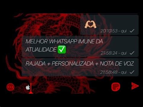 Explained Melhor Whatsapp Imune Prim Rio Tema Vermelho Rajada