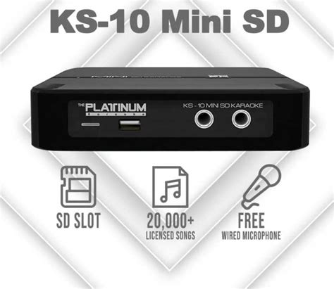 Platinum Ks Mini Gb Sd Card Karaoke Player With English