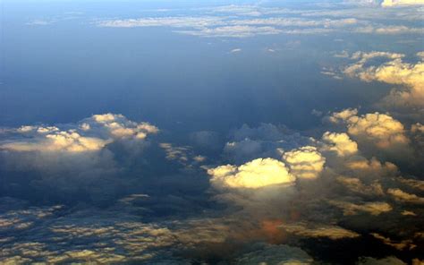 Landscape Nature Clouds Flight High Above The Clouds HD Phone