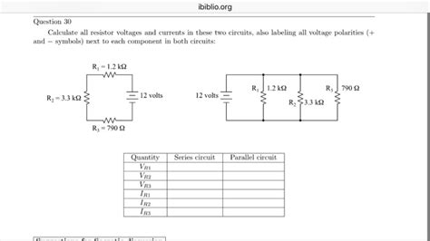 Solved Calculate All Resistor Voltages And Currents In These