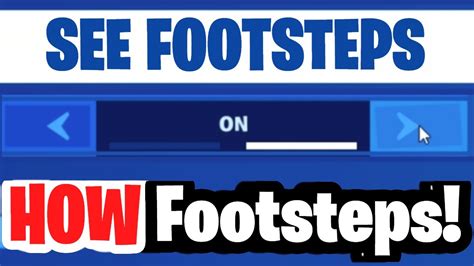 How To See Footsteps In Fortnite How To Turn On Visual Sound Effects