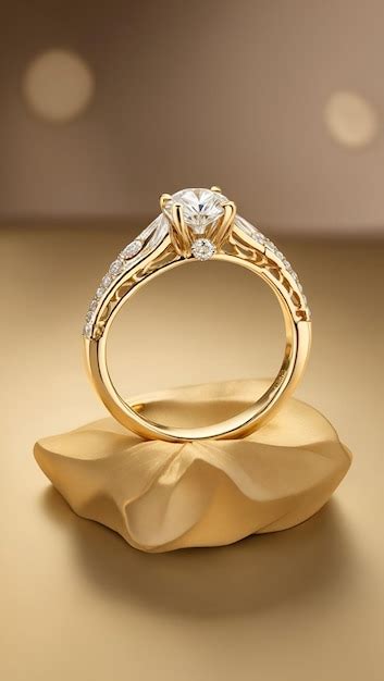 Premium Photo | Gold Diamond wedding ring