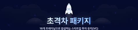 16개 트레이닝으로 완성하는 스타트업 투자 유치vc 초격차 패키지 Online 패스트캠퍼스