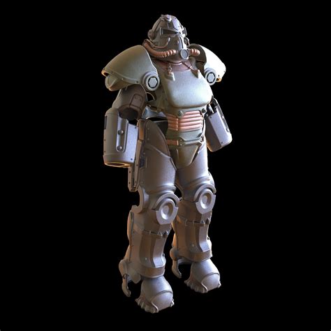 Fallout T 51b Wearable Power Armor 3d Stl And Papekura Model Etsy