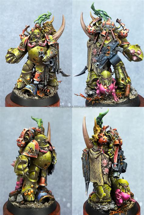 Plague Marine Champion In 2023 Warhammer Figures Mini Paintings