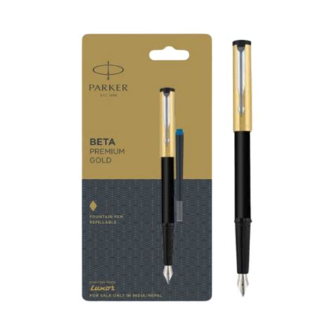 Parker Beta Premium Fountain Pen With Stainless Steel Trim Enaco Pens