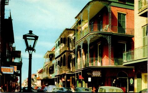 Vtg New Orleans Louisiana LA Saint Peters Street View Vieux Carre