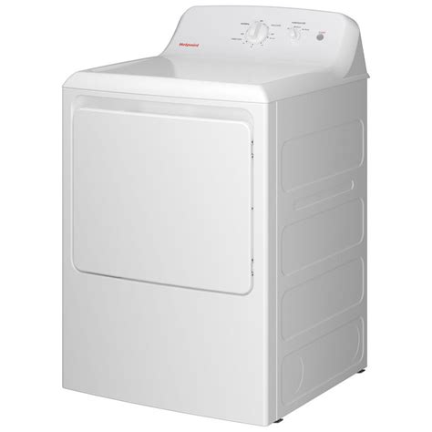 Hotpoint 27 In 6 2 Cu Ft Gas Dryer With Up To 120 Ft Venting And Shallow Depth White P C