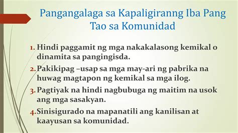 Pangangalaga Sa Kapaligiran Ng Aking Komunidad Ppt