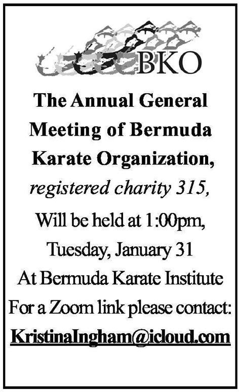 Annual General Meeting The Royal Gazette Bermuda News Business