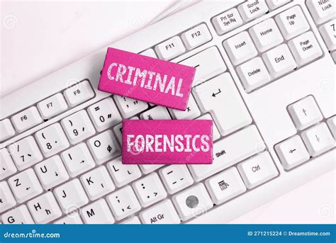 Signo De Texto Que Muestra La Criminalidad Forense Concepto Que