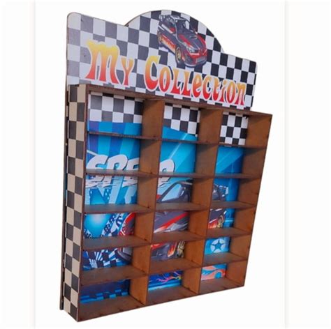 Expositor Adesivado Cont M Nichos P Carrinhos Hot Wheels