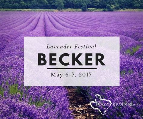 Becker's Lavender Festival May 6-7 2017, Texas uncorked, things to do ...