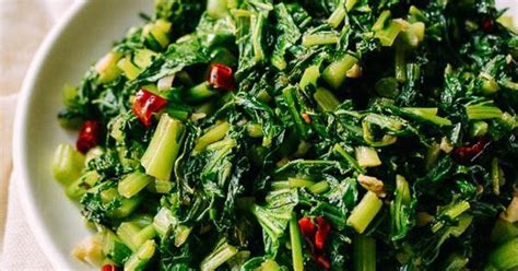 Stir Fried Chinese Mustard Greens Healthy Cooking Tips In Home