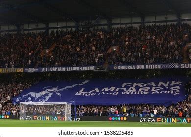 Chelsea Fans Unveil Banner Manager Chelsea Stock Photo 1538205485 ...