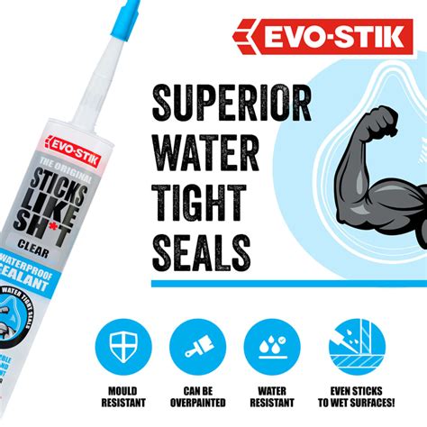 Evo Stik Sticks Like Sh T Sealant 290ml Clear IronmongeryDirect