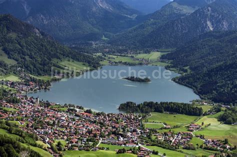 Schliersee Aus Der Vogelperspektive Ortsansicht Im Talbereich In