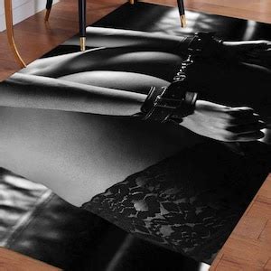 Handcuffed Sexy Girl Rugs Naked Woman Rug Sensual Woman Rugs Mature