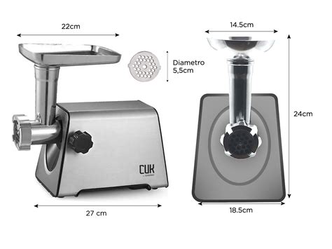 Picadora De Carne Cuk By Gadnic P800l 220V Acero Inoxidable Gadnic