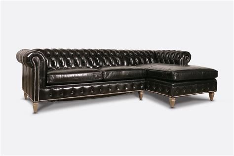 Black Leather Sectional Sleeper Sofa | Baci Living Room