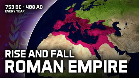 rise  fall   roman empire animated map youtube